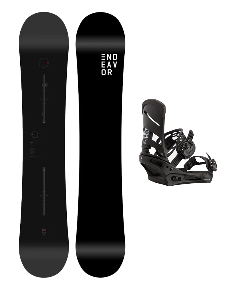 SET ENDEAVOR BOD LEGACY 2026 x Legaturi Snowboard BURTON - Men's - MISSION BLACK W26