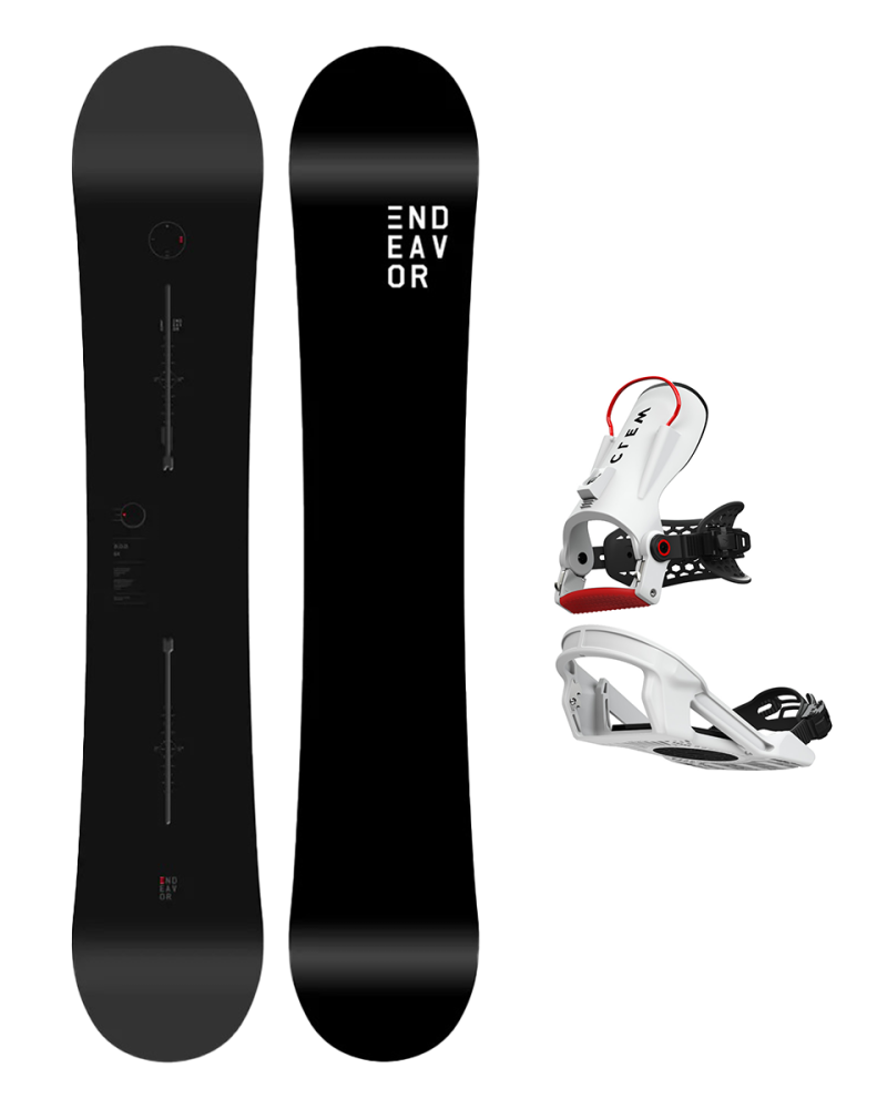 SET ENDEAVOR BOD LEGACY 2026 x Legaturi Snowboard CLEW Freedom 1.0 2025 White L