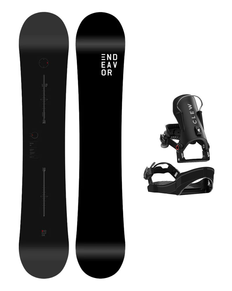 SET ENDEAVOR BOD LEGACY 2026 x Legaturi Snowboard CLEW Independence 1.0 2026 - Black