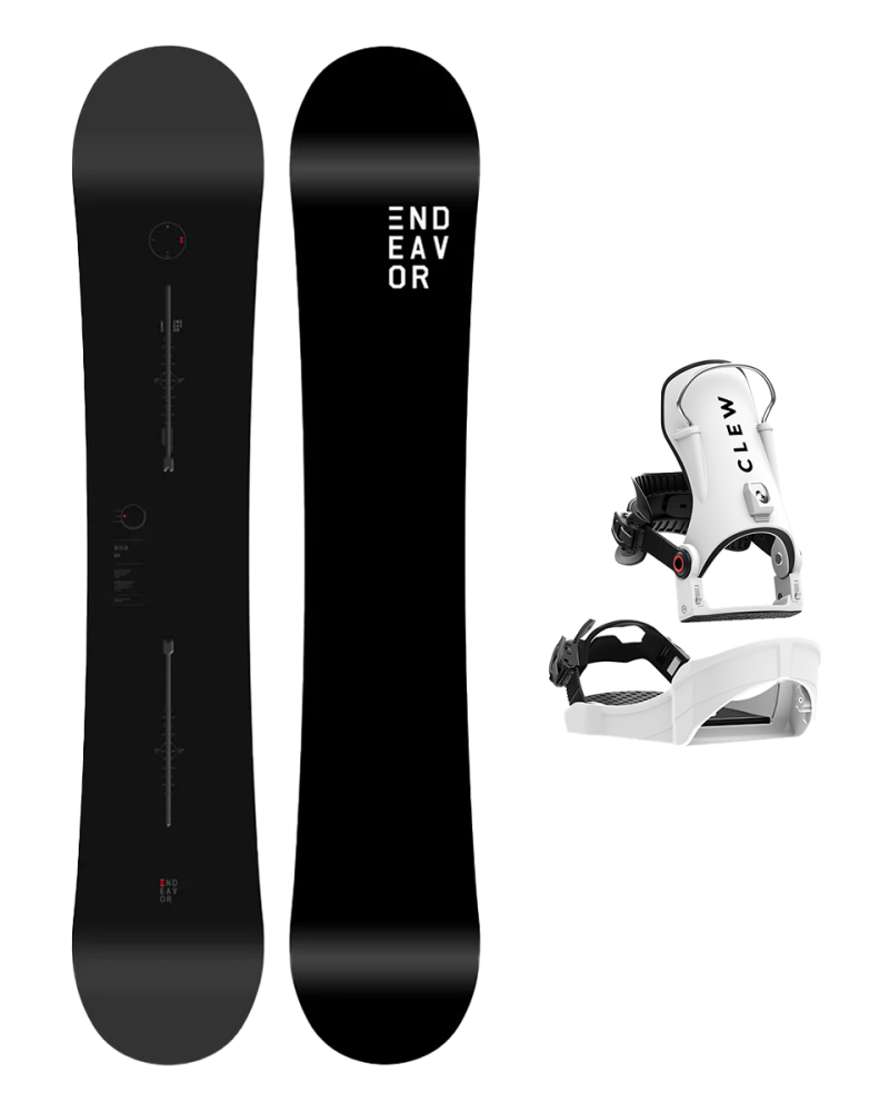 SET ENDEAVOR BOD LEGACY 2026 x Legaturi Snowboard CLEW Independence 1.0 2026 - White