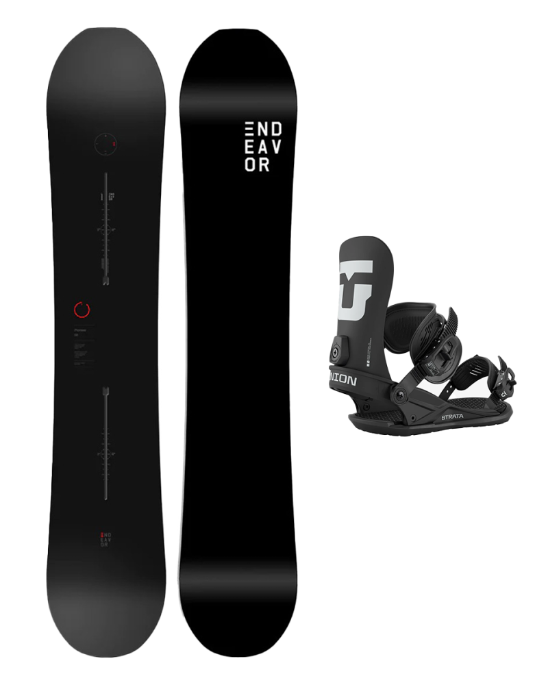 SET ENDEAVOR - PIONEER Legacy 2026 x Legaturi Snowboard UNION Men's STRATA 2026 Black