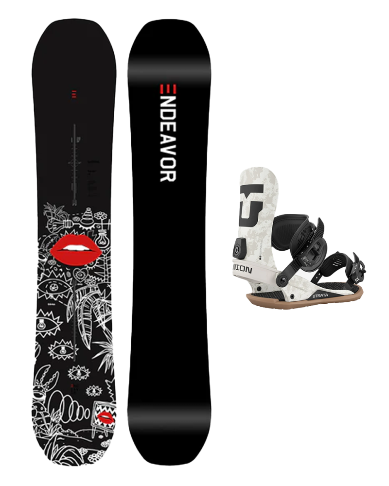 SET ENDEAVOR Ranger x Lee McConnell W25 x Legaturi Snowboard UNION Men's STRATA 2026 Sand L
