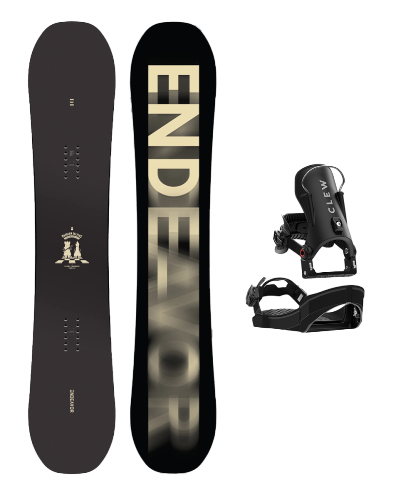 SET ENDEAVOR Sentinel W25 x Legaturi Snowboard CLEW Independence 1.0 2026 - Black