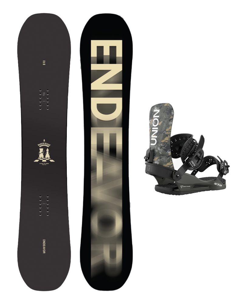 SET ENDEAVOR Sentinel W25 x Legaturi Snowboard UNION Men's 2026 STR Camo M