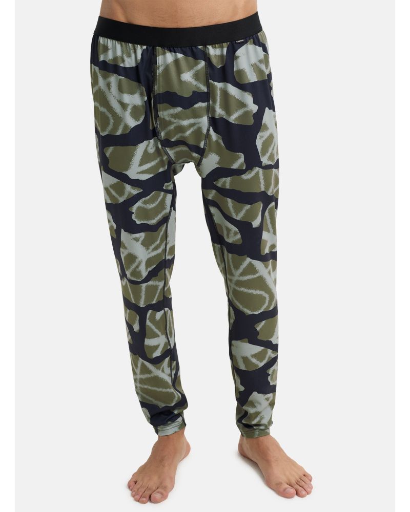 1ST Layer BURTON - Men's Midweight Base Layer Pants - Graffiti Camo