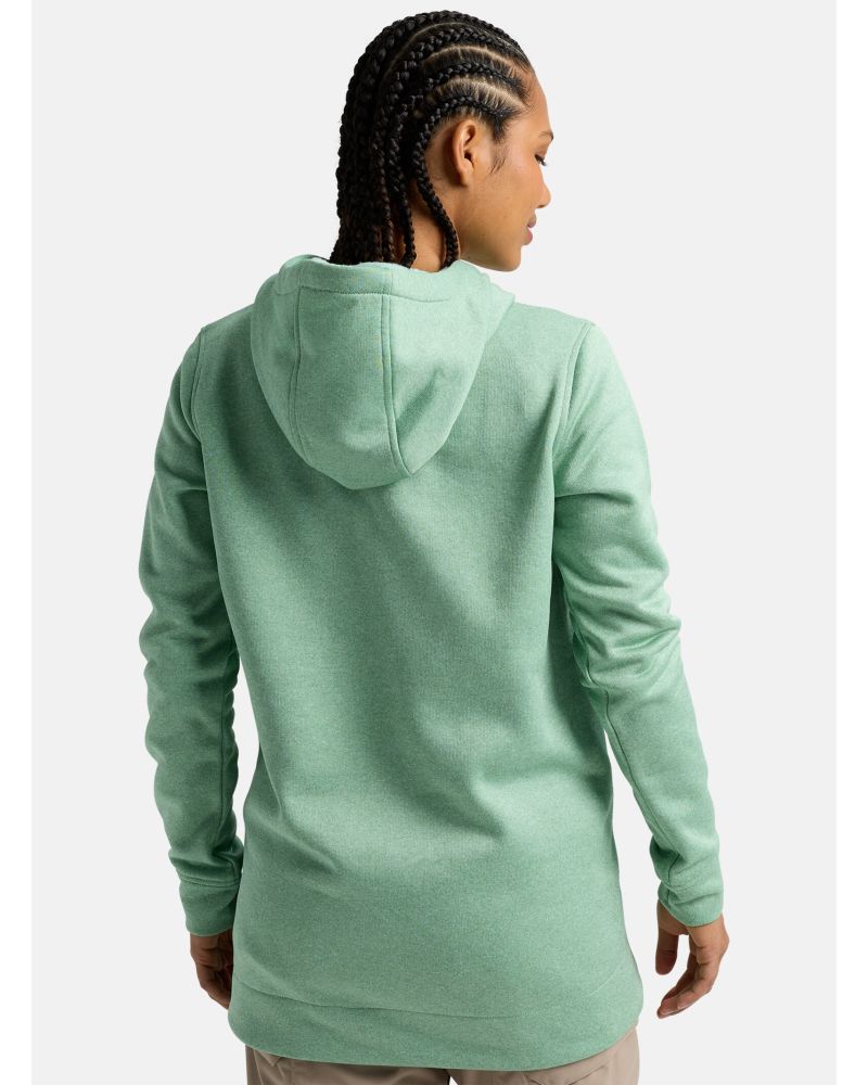 Hanorac BURTON - Women's Oak Pullover Hoodie - SOFT SAGE HEATHER S