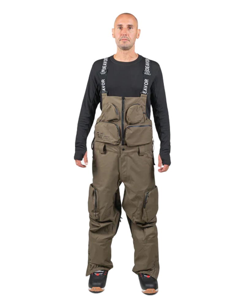 Salopeta Snowboard ENDEAVOR - 3L Scout 20K Removable Bib Pant - Algae