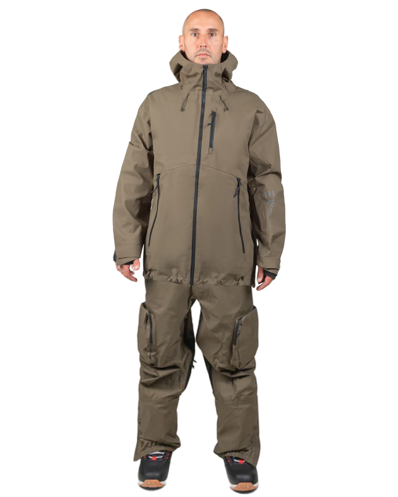 SET Geaca Ski Snowboard Endeavor 3L Shelter Algae x Salopeta Snowboard ENDEAVOR - 3L Scout 20K Removable Bib Pant - Algae