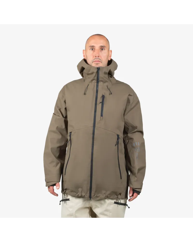 Geaca Ski Snowboard 20,000mm ENDEAVOR - 3L Shelter Jacket - Algae