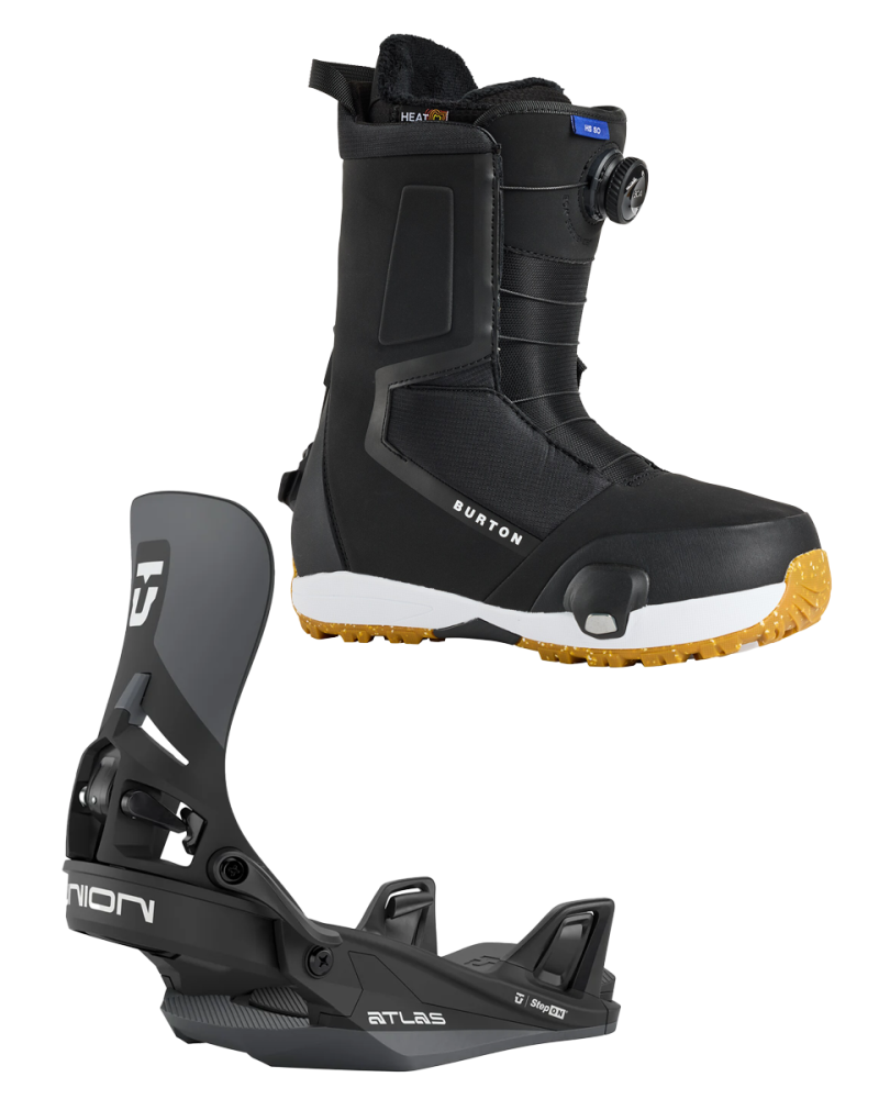 Set BURTON - STEP ON Men's - HIGHSHOT Black 42 x Legaturi Snowboard UNION - ATLAS STEP ON® Black M