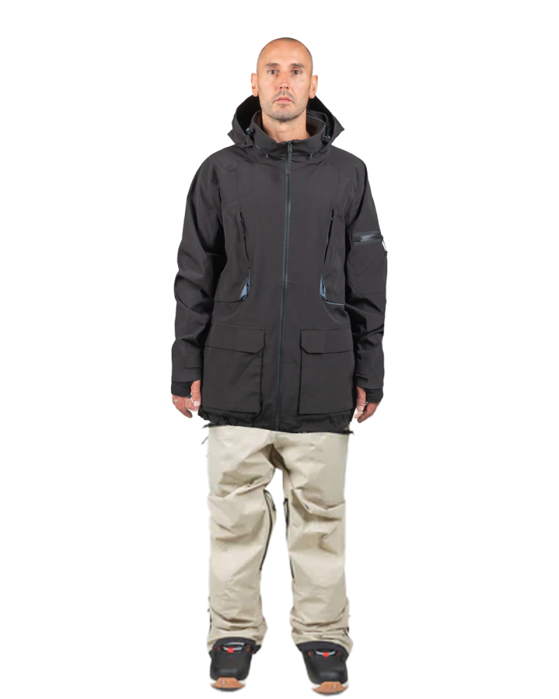 SET Geaca Ski Snowboard ENDEAVOR - 2L Patrol Insulated Jacket - Black x Salopeta Snowboard ENDEAVOR - 3L Shelter 20K - Fiber