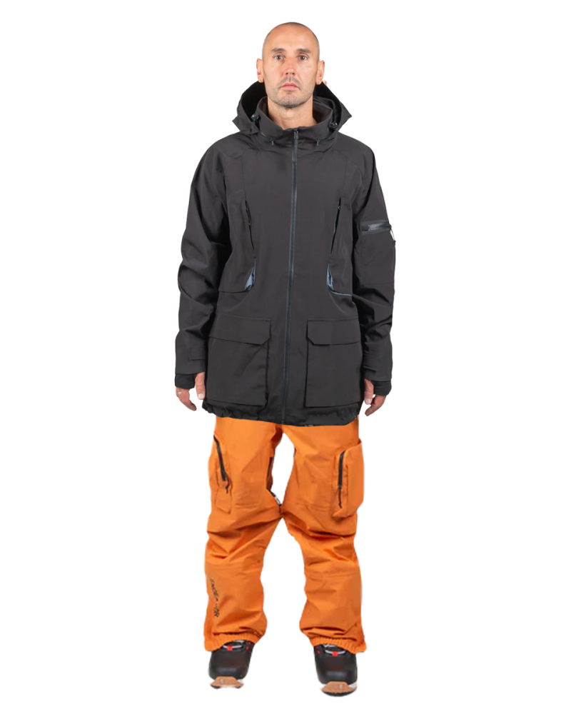 SET Geaca Ski Snowboard ENDEAVOR - 2L Patrol Insulated Jacket - Black x Salopeta Snowboard ENDEAVOR - 3L Scout 20K Removable Bib Pant - Squirrel
