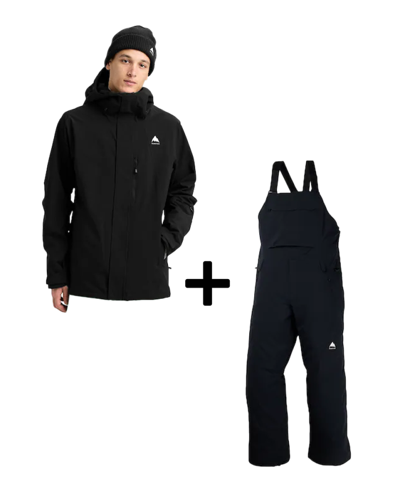 SET Geaca Snowboard BURTON - Reserve 2L True Black x Salopeta Snowboard BURTON - Reserve 2L True Black