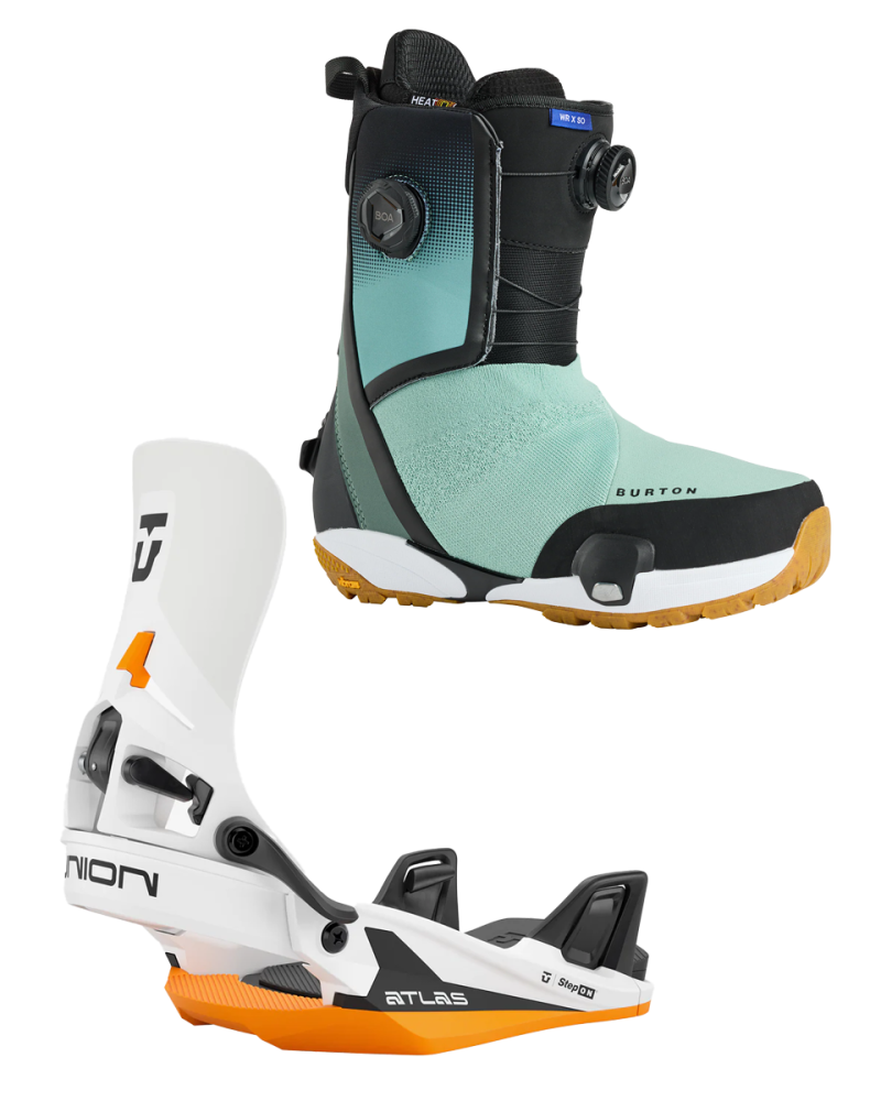 Set BURTON - STEP ON Men's - WAVERANGE X Sage x Legaturi Snowboard UNION - ATLAS STEP ON® White Orange M