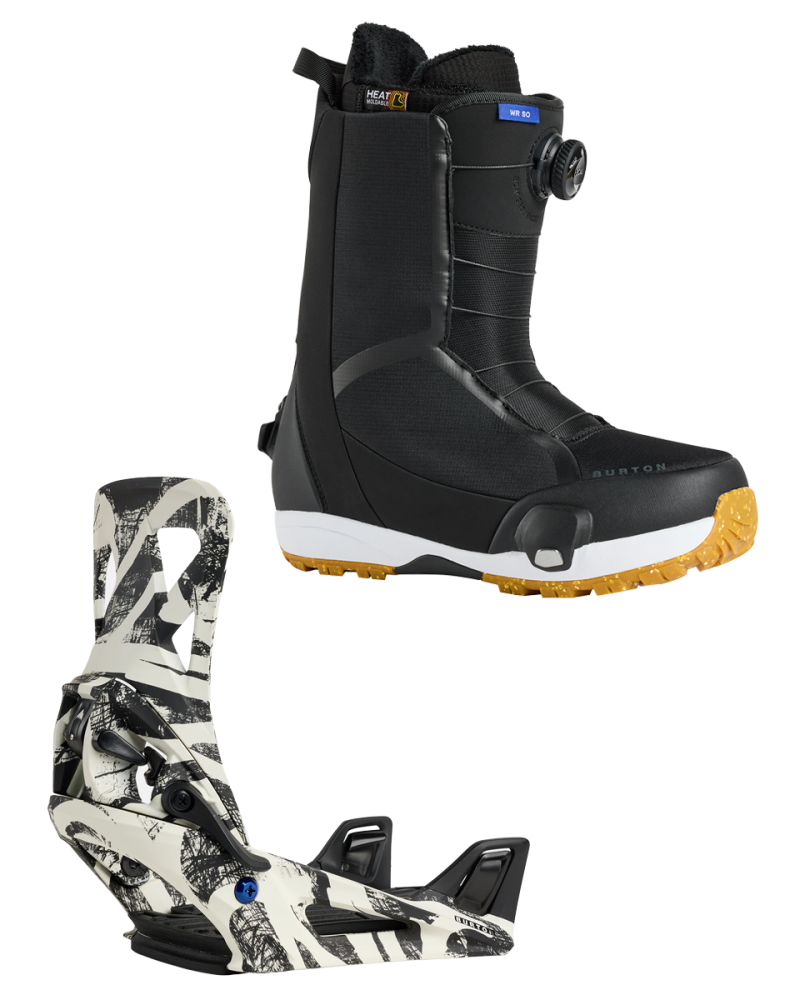 Set BURTON - STEP ON Men's - WAVERANGE Black x Legaturi Snowboard BURTON - STEP ON Men's - CITY STREETS W26 M