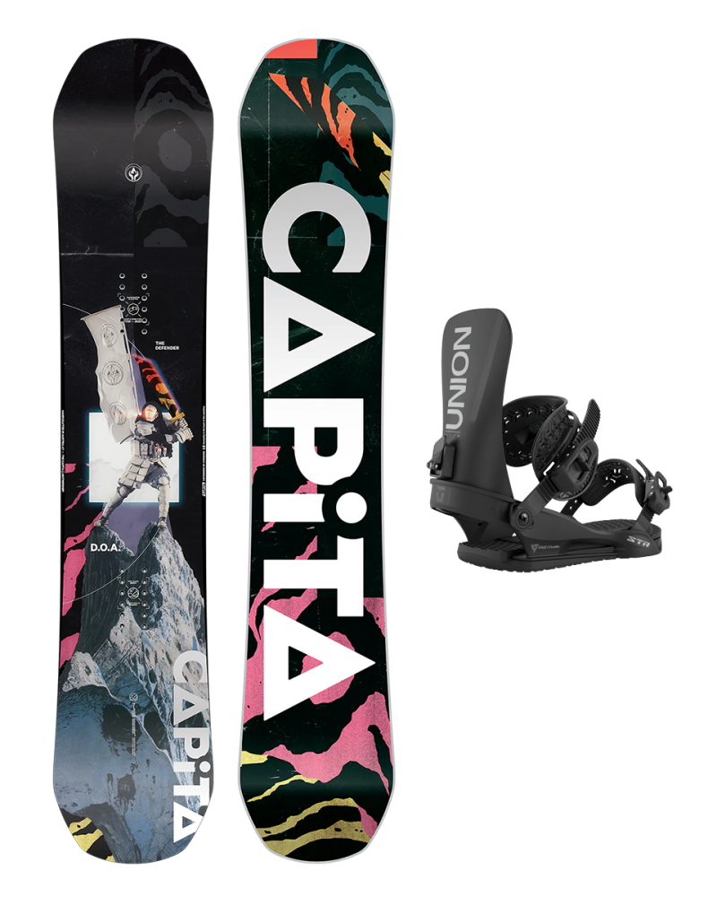 SET Placa Snowboard CAPiTA D.O.A. 2026 150 x Legaturi Snowboard UNION Men's 2026 STR Black
