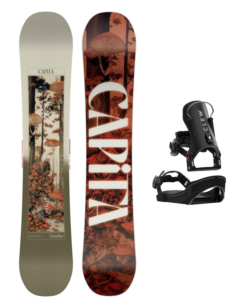 SET CAPiTA PARADISE 2026 x Legaturi Snowboard CLEW Independence 1.0 2026 - Black