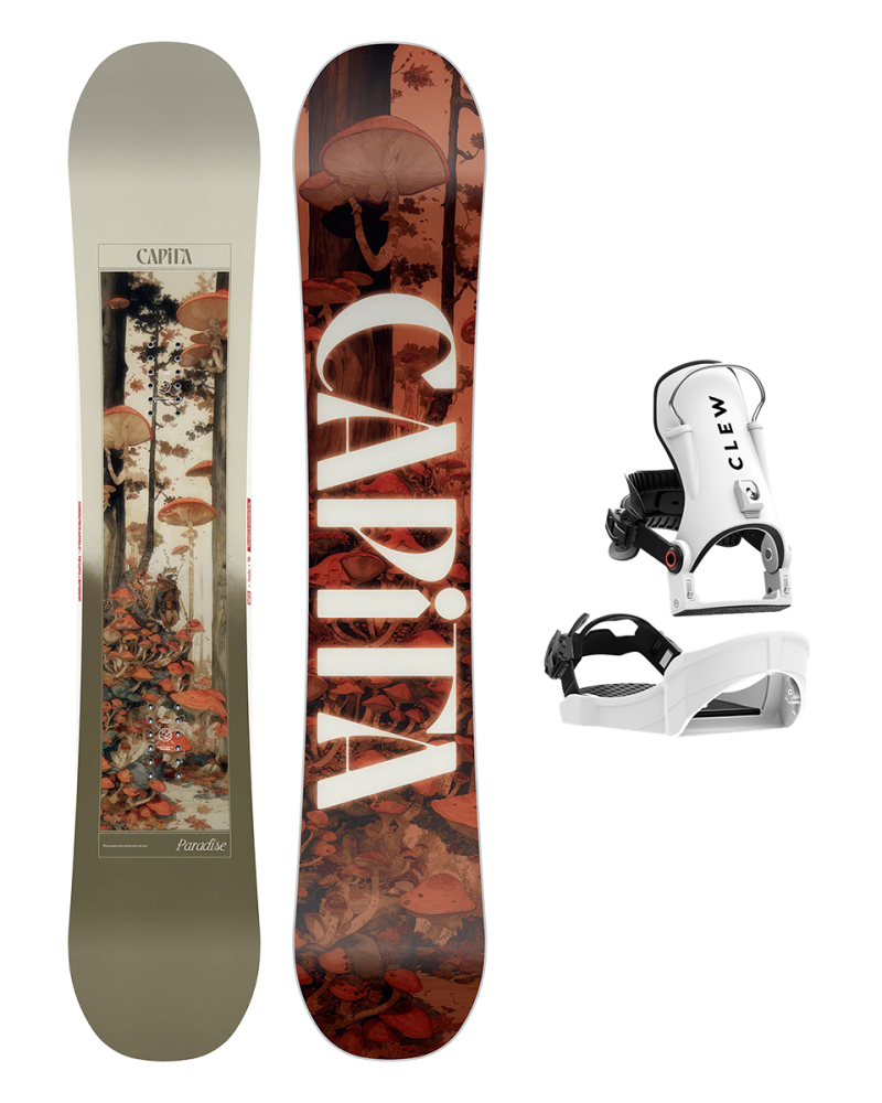 SET CAPiTA PARADISE 2026 x Legaturi Snowboard CLEW Independence 1.0 2026 - White