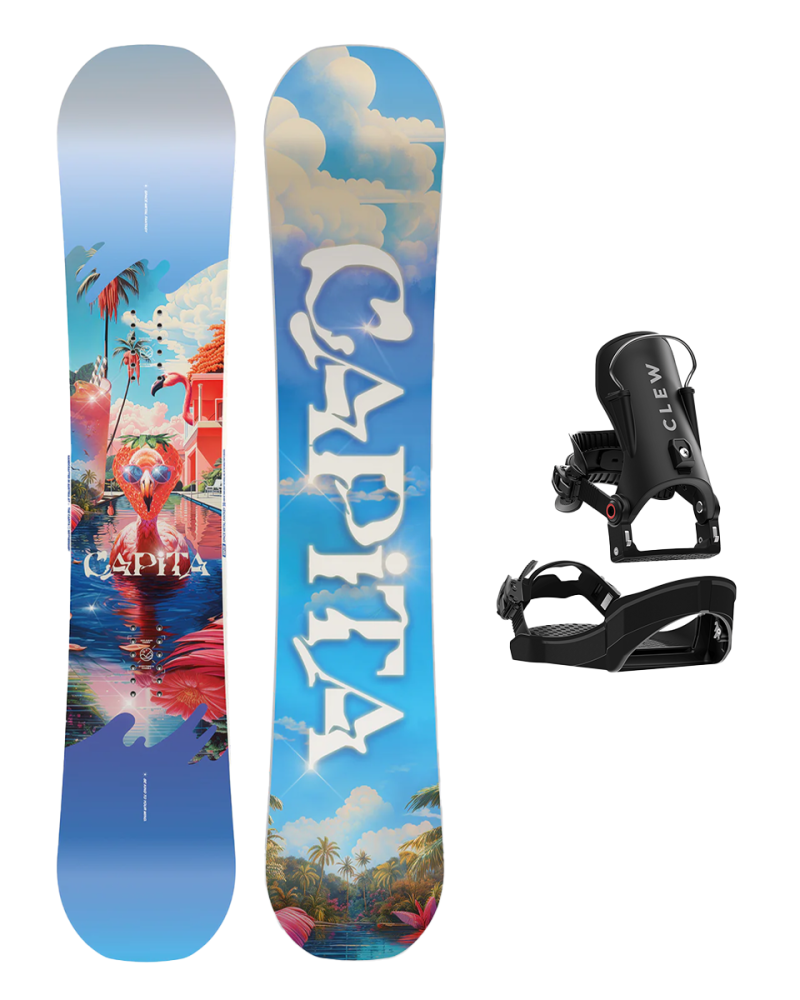 SET CAPiTA SPACE METAL FANTASY 2025 x Legaturi Snowboard CLEW Independence 1.0 2026 - Black