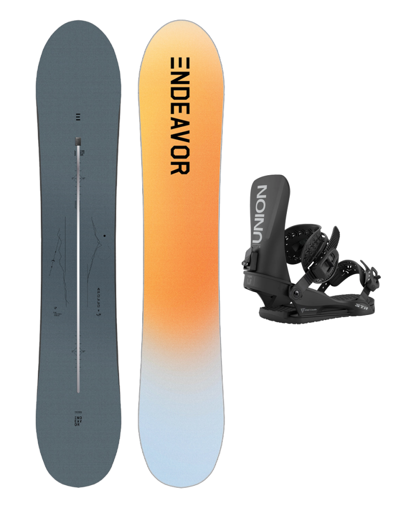 SET ENDEAVOR - Apollo Directors PRO 2025 x Legaturi Snowboard UNION Men's 2026 STR Black