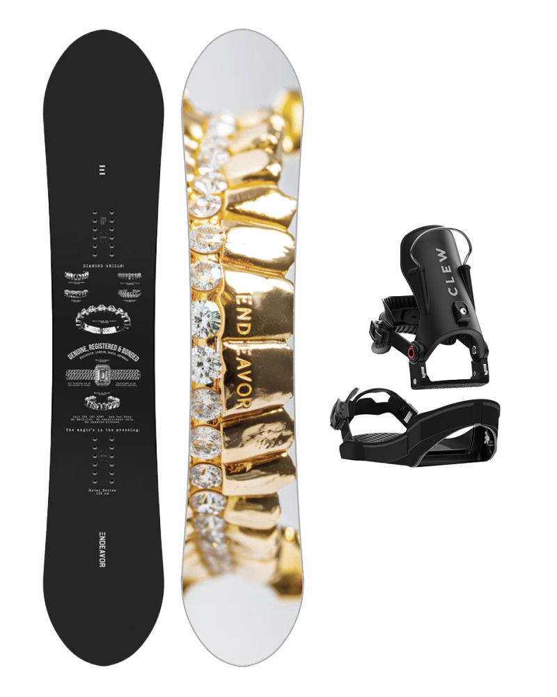 SET Placa Snowboard ENDEAVOR - Rover 2026 x Legaturi Snowboard CLEW Independence 1.0 2026 - Black