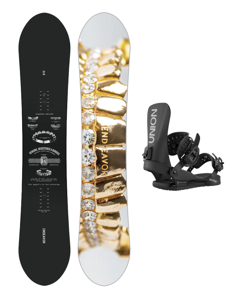 SET Placa Snowboard ENDEAVOR - Rover 2026 x Legaturi Snowboard UNION Men's 2026 STR Black