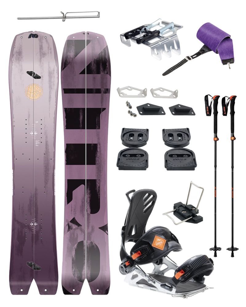 PACHET Splitboard Nitro SQUASH 148 x Legaturi SP Multientry Split