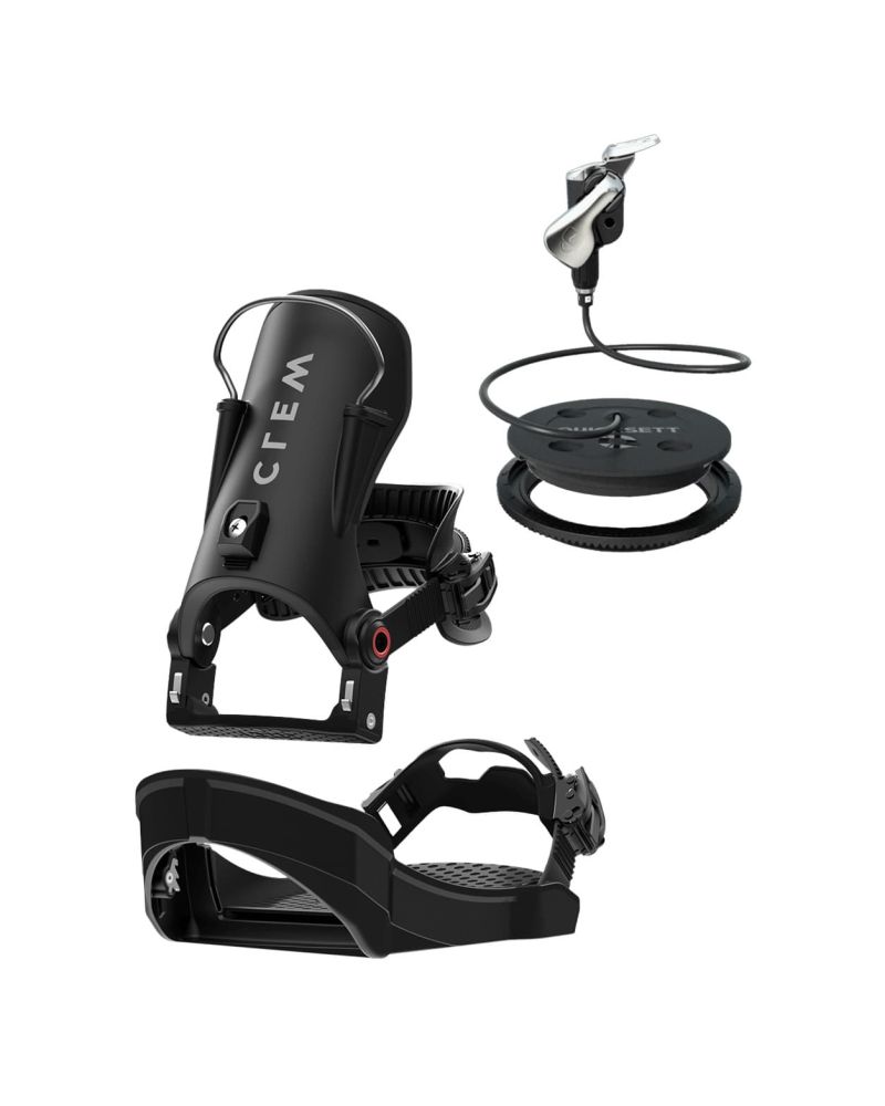 SET Legaturi Snowboard CLEW Independence 1.0 2026 - Black x Black Line QuickSett 2.0