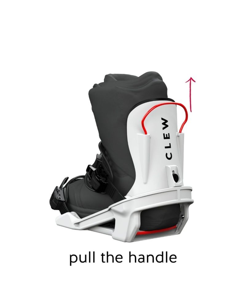 Legaturi Snowboard CLEW Freedom 1.0 White 2025 M TEST