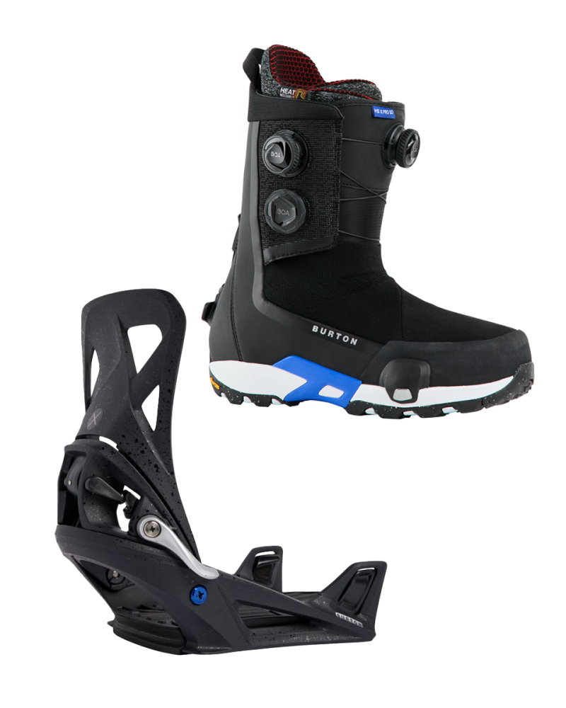 SET Boots BURTON - STEP ON Men's - HIGHSHOT X Pro Black W26 43.5 x Legaturi Snowboard BURTON - STEP ON X Men's - BLACK W26