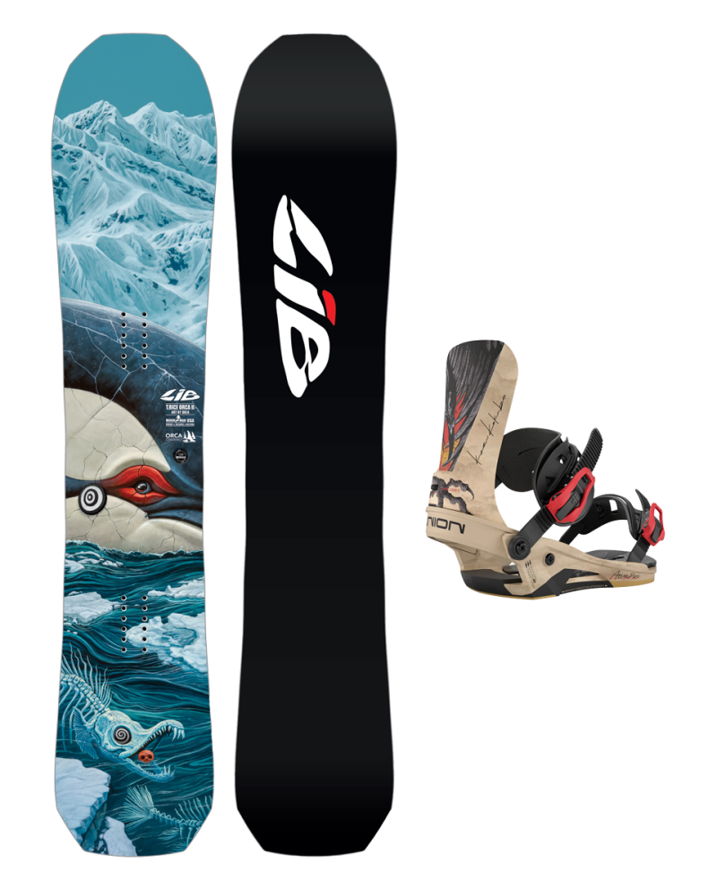 SET Placa Snowboard LIB TECH Orca II 2027 x Legaturi UNION Men's ATLAS PRO 2026 Kazu Kokubo L