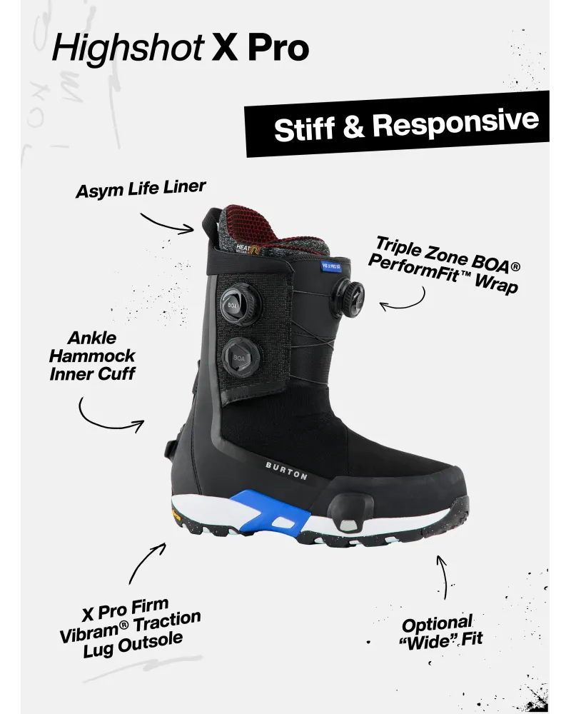 Boots Snowboard BURTON - STEP ON Men's - HIGHSHOT X Pro Black W27