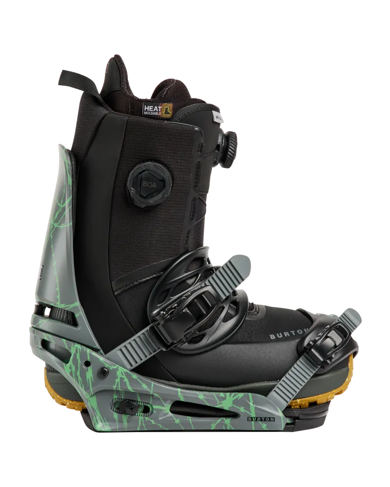 Legaturi Snowboard BURTON - Men's - CARTEL Gray/Green Voltage W27