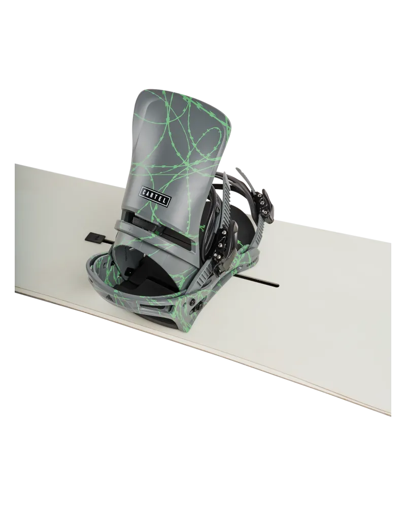 Legaturi Snowboard BURTON - Men's - CARTEL Gray/Green Voltage W27