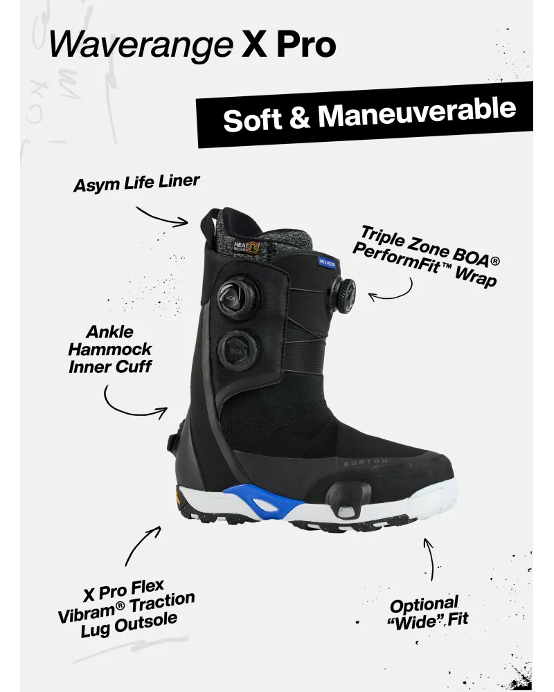 Boots Snowboard BURTON - STEP ON Men's - WAVERANGE X Pro Dried Moss/Multi W27 - 43