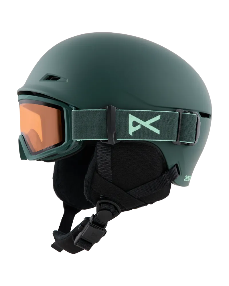 Casca Ski Snowboard Kids ANON - DEFINE Brunswick Green