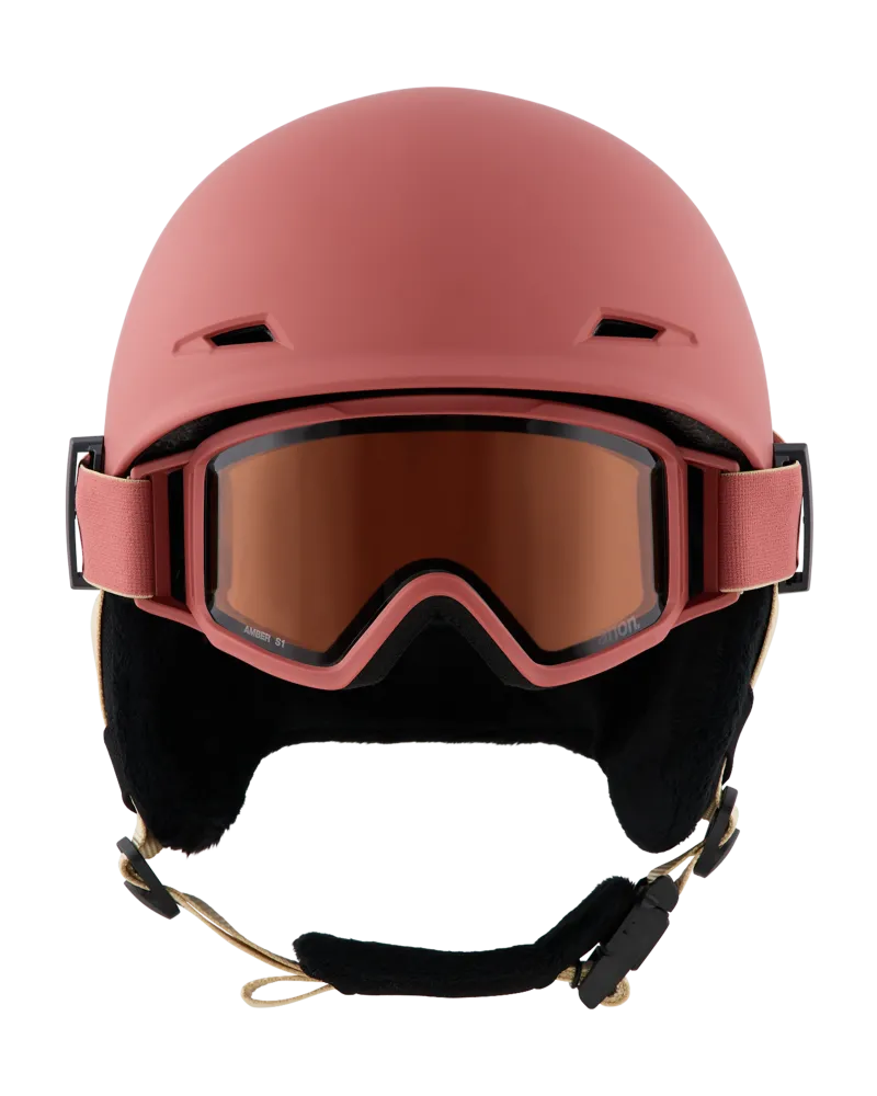 Casca Ski Snowboard Kids ANON - DEFINE Terracotta