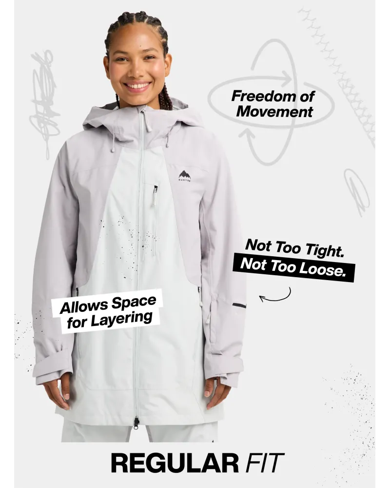 Geaca Snowboard BURTON -Women's - Reserve 2L Insulated - True Black/Crystal Dye