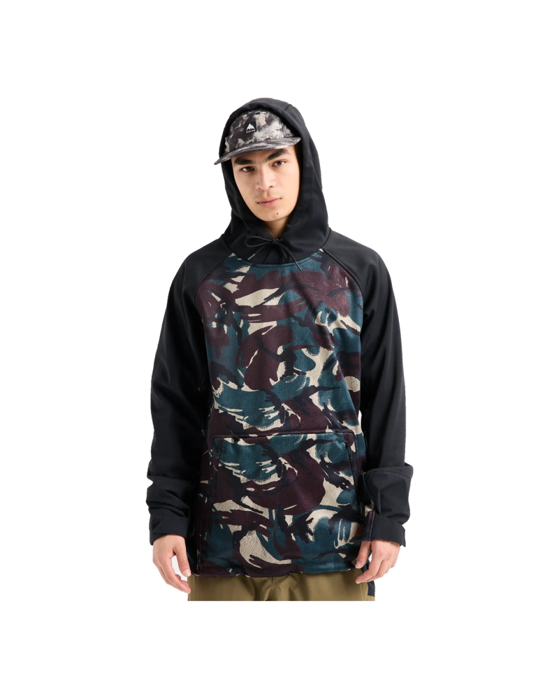 Hanorac BURTON - Crown Weatherproof Riding Pullover 10k/10k - Seersucker Camo / True Black