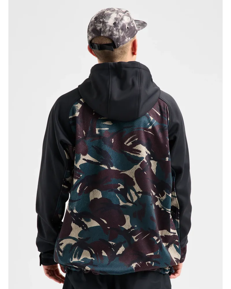 Hanorac BURTON - Crown Weatherproof Riding Pullover 10k/10k - Seersucker Camo / True Black