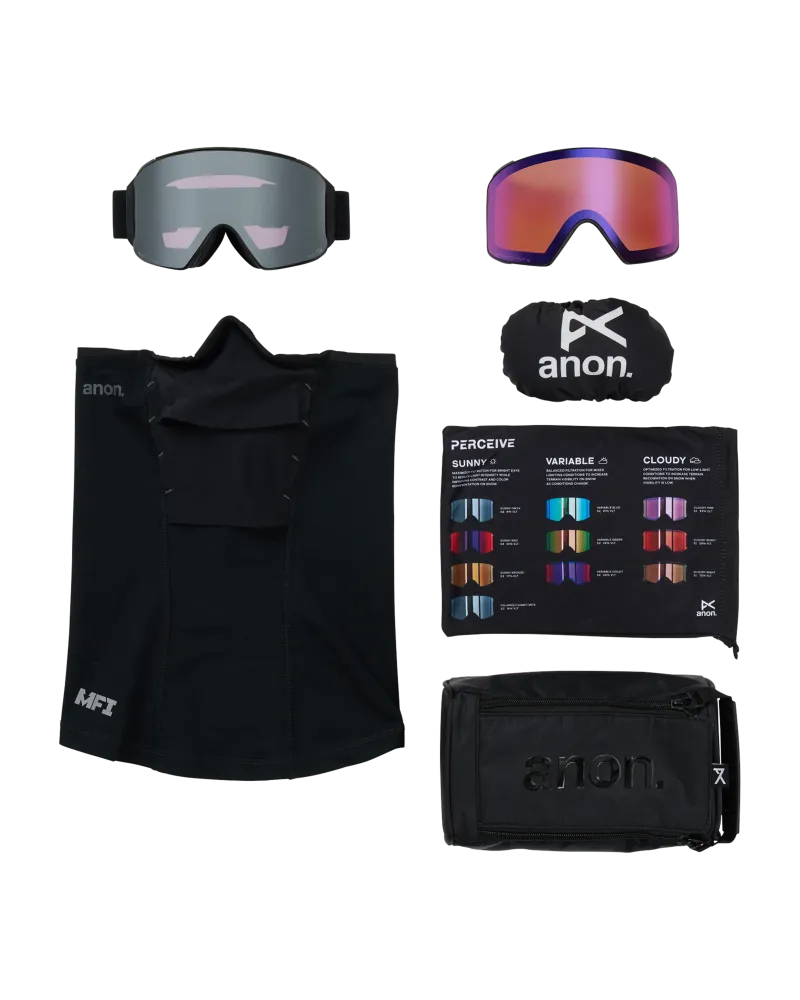 Ochelari Ski Snowboard Unisex ANON - M4 Cylindrical Smoke Perceive Sun Onyx