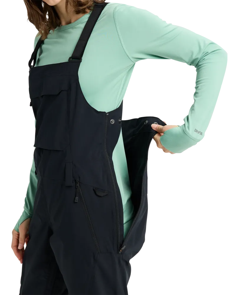 Salopeta Snowboard BURTON -Women's - Reserve 2L Stretch Slim Insulated - True Black