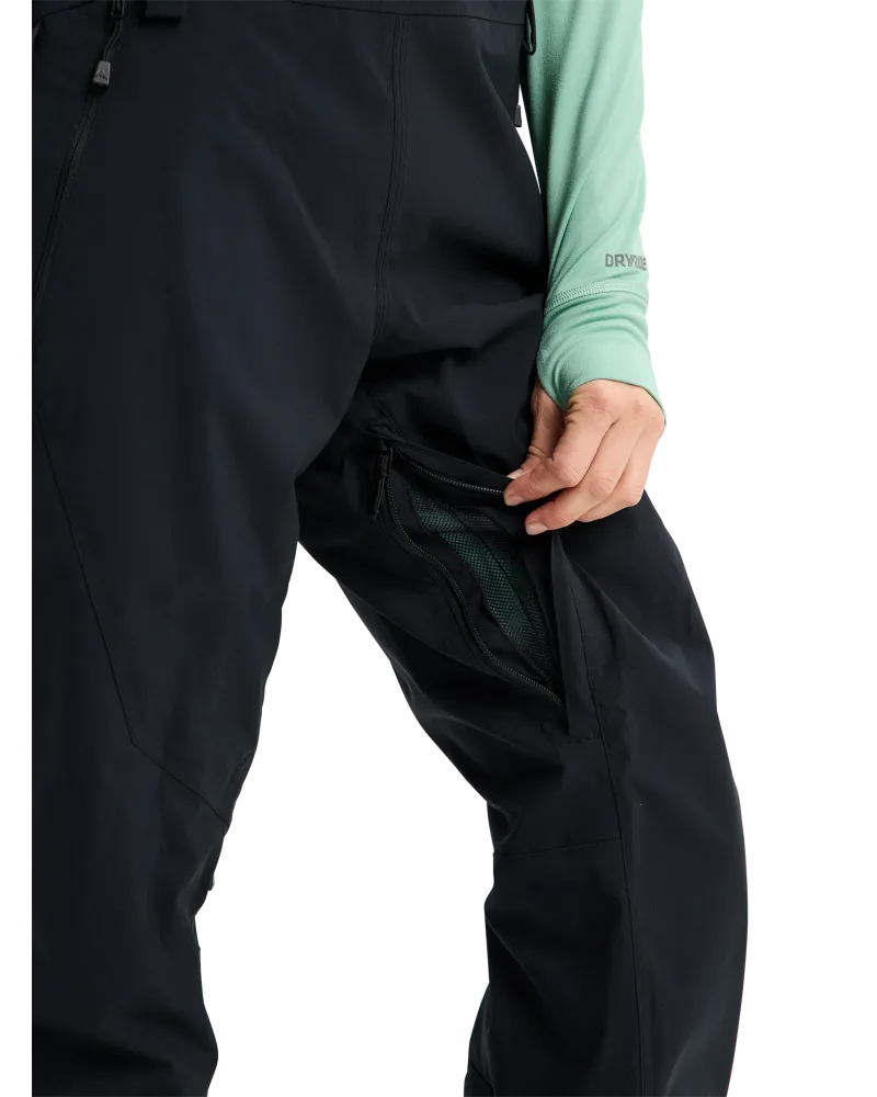 Salopeta Snowboard BURTON -Women's - Reserve 2L Stretch Slim Insulated - True Black