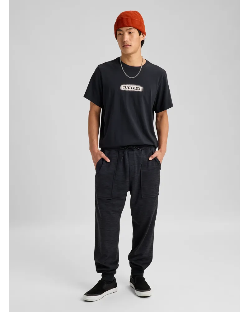 Pantaloni BURTON - Oak Fleece - True Black Heather
