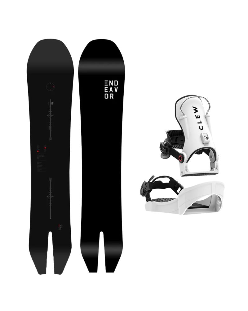 SET Placa Snowboard ENDEAVOR - ARCHETYPE Legacy 2026 164 + Legaturi Snowboard CLEW Independence 1.0 2027 - White