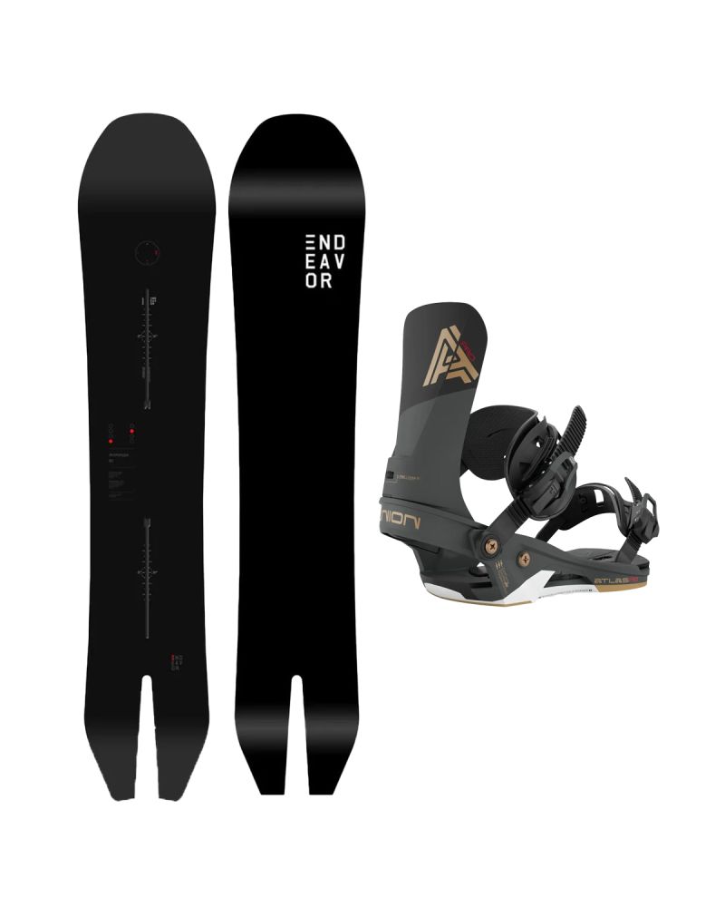 SET Placa Snowboard ENDEAVOR - ARCHETYPE Legacy 2026 164 + Legaturi Snowboard UNION Unisex 2027 ATLAS PRO Black