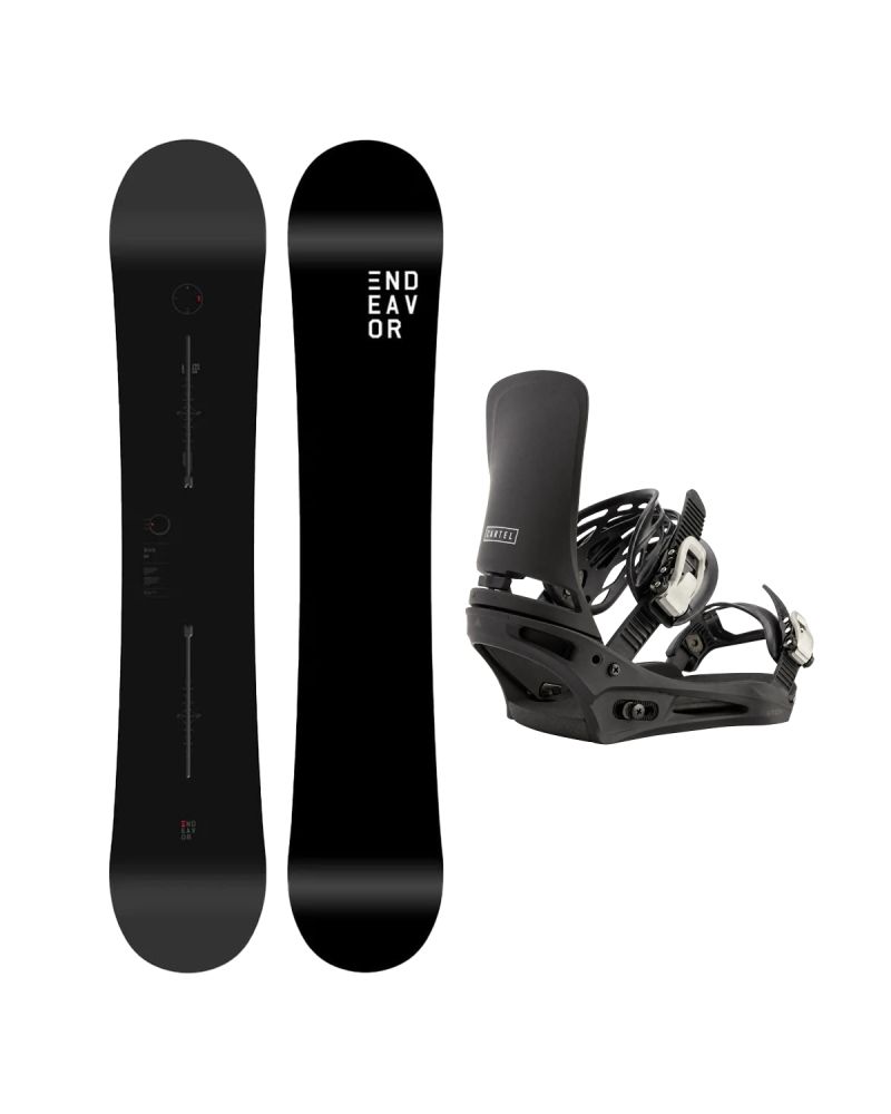 SET Placa Snowboard ENDEAVOR BOD LEGACY 2026 + Legaturi Snowboard BURTON - Men's - CARTEL Black W27