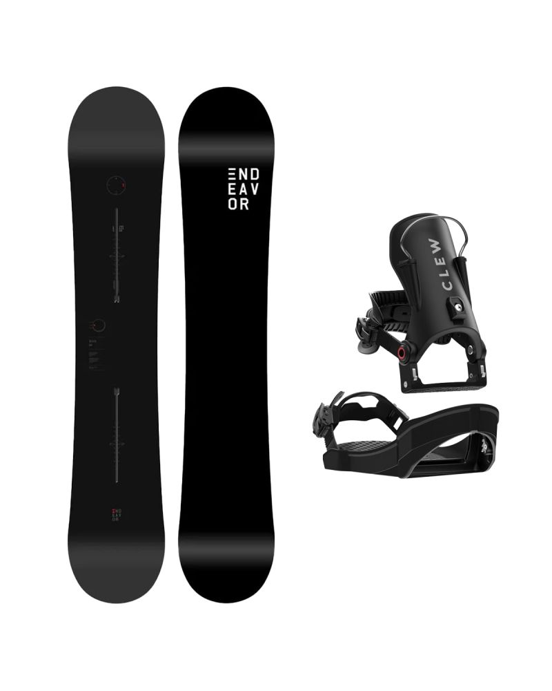 SET ENDEAVOR BOD LEGACY 2026 x Legaturi Snowboard CLEW Independence 1.0 2027 - Black