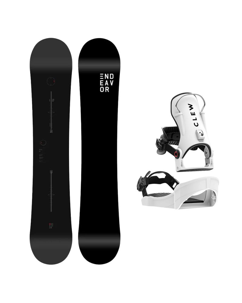 SET ENDEAVOR BOD LEGACY 2026 x Legaturi Snowboard CLEW Independence 1.0 2027 - White