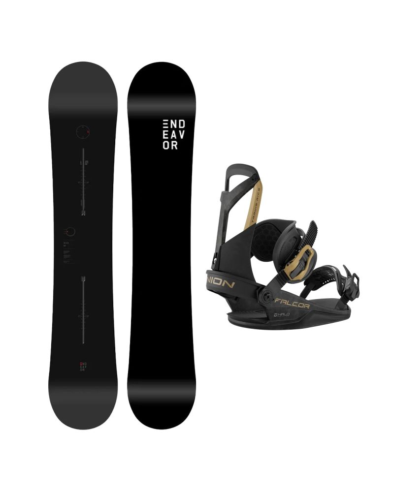 SET Placa Snowboard ENDEAVOR BOD LEGACY 2026 + Legaturi Snowboard UNION Unisex 2027 FALCOR Black